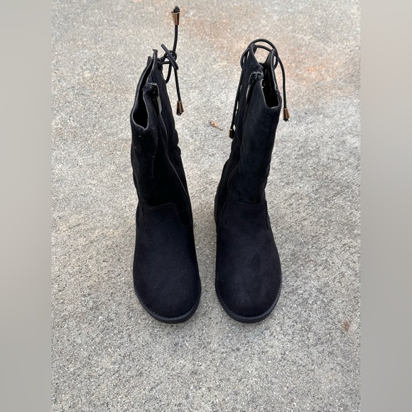 Infant toddler Knee High long boots with zipper - Picture 4 of 5